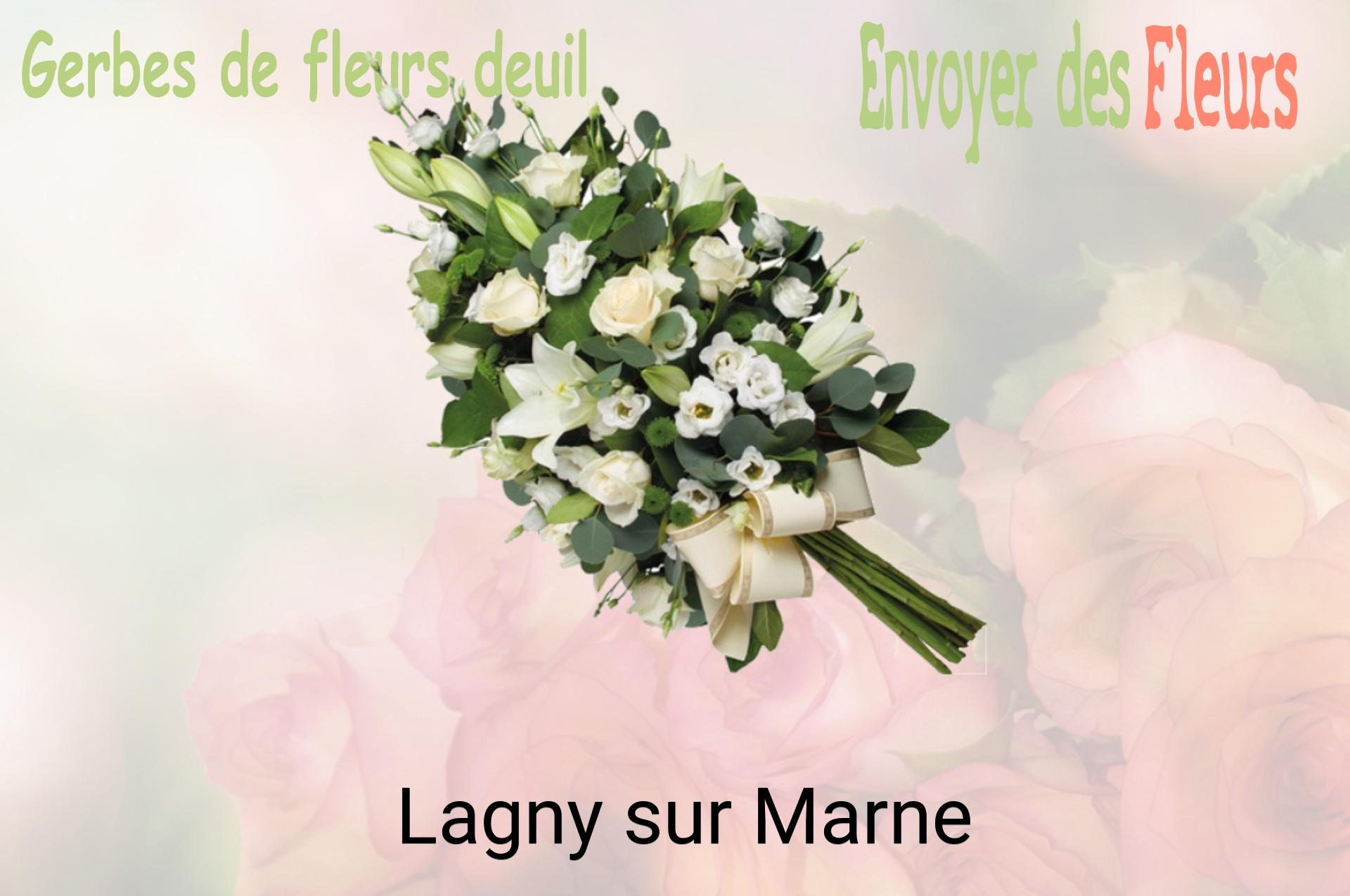 Gerbe de fleurs de deuil livrée à Lagny-sur-Marne
